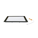 recessed downlight LED PANEL FLAT 300 Q SCCT 350MA PRISM square, CCT Switch, UGR < 19, excl. LED driver IP20, black dimmable