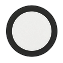 Downlight de surface LED PANEL FLAT 170 R SCCT DIM C rond, CCT Switch IP44, noir gradable