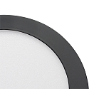 nobil� Downlight de surface LED PANEL FLAT 170 R SCCT DIM C rond, CCT Switch IP44, noir gradable