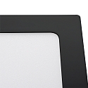 Downlight de surface LED PANEL FLAT 220 Q SCCT DIM C angulaire, CCT Switch IP44, blanche gradable