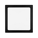 surface downlight LED PANEL FLAT 300 Q SCCT DIM C square, CCT Switch IP44, black dimmable