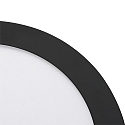 nobil� Downlight de surface LED PANEL FLAT 300 R SCCT DIM C rond, CCT Switch IP44, noir gradable