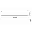 nobil� Luminaire � suspension R3SP UPLIGHT UGR<1 contr�lable par DALI, UGR < 19 IP40, blanche gradable