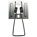 Accessories for LED PANEL QS 28/40W oder R1S/R2S/R3S 38W, mounting springs with crews (2pc.), gray