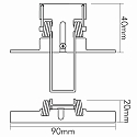 nobil� Ressort de montage LED PANEL FLAT lot de 2, gris