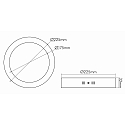 nobil� Panneau � LED LED PANEL AUFBAU 220 Q, gradable 16W 1040lm 3000K 120� 120� CRI >80