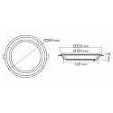 nobil� LED panel LED GLAS PANEL 200R SCCT round, CCT Switch, dimmable 14W 1250 / 1350 / 1300lm 3000 / 4000 / 5700K 120� 120� CRI >80