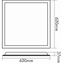 nobilé Panneau à LED LED PANEL BACKLIGHT 62 UGR<19 SCCT pour VDU, CCT Switch, dimmable, UGR < 19