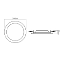 nobil� LED panel BACKLIGHT 300 R SCCT round, dimmable 18W 3000K