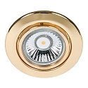 Recessed spot DOWNLIGHT C 3830, Ø 8.8cm, swiveling, 24 carat gold-plated