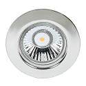 Recessed spot DOWNLIGHT C 1830, Ø 8cm, fixed optics, chrome