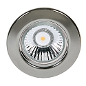 Recessed spot DOWNLIGHT C 1830, Ø 8cm, fixed optics, black chrome