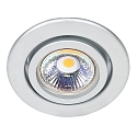 Recessed spot DOWNLIGHT C 3840, Ø 7cm, swiveling, matt chrome