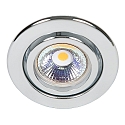 Recessed spot DOWNLIGHT C 3840, Ø 7cm, swiveling, chrome