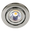 Recessed spot DOWNLIGHT C 3840, Ø 7cm, swiveling, black chrome