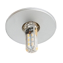 Recessed luminaire for starry sky C 392, Ø 4cm, G4, matt chrome