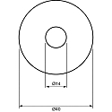nobilé Plafonnier encastré C 392 G4 IP20, chrome gradable