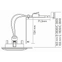 nobil� Entretoise D 3830 / C 3830 / C 1830, blanche