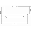 nobilé LED Furniture recessed luminaire N 5022 CSP LED Lens, 4W 3000K 350lm 38°, 350mA, dimmable, chrome