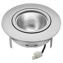 nobil� downlight 5068 ECO FLAT SCCT 38� DIM C round, swivelling, CCT Switch IP40, chrome matt dimmable