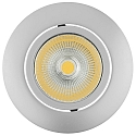 Downlight 5068 ECO FLAT rond, dimmable IP40, chromé mat gradable