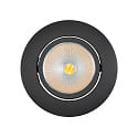 Downlight 5068 ECO FLAT SCCT 38� DIM C rond, pivotant, CCT Switch IP40, noir mat gradable