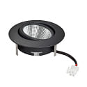 nobil� Downlight 5068 ECO FLAT SCCT 38� DIM C rond, pivotant, CCT Switch IP40, noir mat gradable