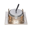 nobil� downlight 5068Q ECO FLAT SCCT 38� DIM C square, swivelling, CCT Switch IP40, brushed nickel dimmable