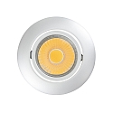 Recessed LED downlight A 5068 T FLAT, � 8.8cm, COB, 8W 4000K 38�, swivelling, matt chrome