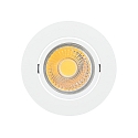 Recessed LED downlight A 5068 T FLAT, � 8.8cm, COB, 8W 4000K 38�, swivelling, white