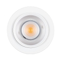 Spot 9W DS rond IP20, blanc mat gradable