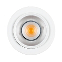 Spot 9W DS rond IP20, blanc mat gradable