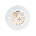 Lumi�re encastr�e 5068 ECO FLAT BIO dimmable IP40, d�gager, blanc mat gradable 8W 530lm 5000K CRI 97