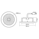 nobil� downlight 5068 ECO FLAT TUN round IP40, white matt 