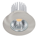 Recessed LED spot DOWNLIGHT A 5068 S IP44, COB, � 8cm, 12W 3000K 1000lm 38�, CRi>90, brushed nickel