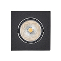 Downlight 5068Q ECO FLAT BIO angulaire IP40, noir mat gradable