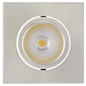 downlight 5068Q ECO FLAT TUN square IP40, brushed nickel 