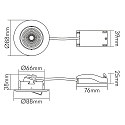 nobilé spot 5068 ECO DOB round IP40, chrome dimmable