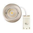 Downlight 5068 ECO DOB rond, pivotant, conducteur inclus, lot de 1 IP40, nickel gradable