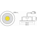 nobil� Downlight A 5068 T FLAT BIO dimmable IP40, or gradable