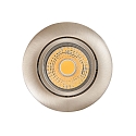 downlight A 5068 BIO swivelling LED IP40, brushed nickel, powder coated dimmable