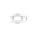 nobil� Aluminum T-Profile 2 OP, 200cm, for LED Strips up to 1.2cm width