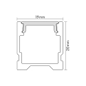 nobil� Aluminum U-Profile 4 OP, 200cm, for LED Strips up to 1.3cm width