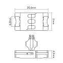 nobil� Connecteur LED SMD 3528 rigide, lot de 5