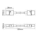 nobil� Accessories for Flexible LED SMD 5050 - RGB - IP67 connector, flexible, set of 5