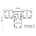 nobil� Connecteur en T LED SMD 3528 2 p�les, lot de 5