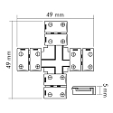 nobil� Connecteur en X LED SMD 5050/5630 lot de 5