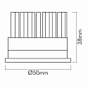 nobil� Ampoule LED LED MODUL D50 rond 7W 600lm 4000K 24� CRI >90 gradable