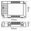 nobil� Bloc d'alimentation EL-40 UNI 350-1050 (1-10V) dimmable, bleu, blanche