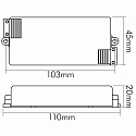 nobil� Bloc d'alimentation EL-3-700, blanche
